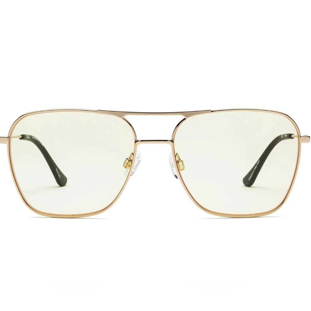 CADDIS 1.5+ Aviator Magnifiers, Gold frames w/ yellow tinted lenses